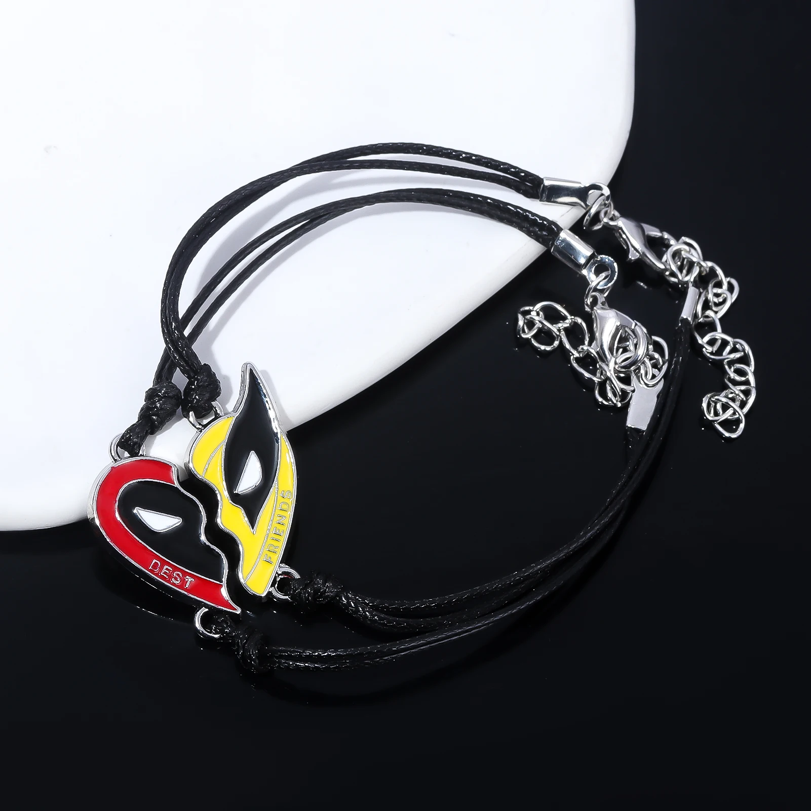 Супер Марвел Дедпул 3 Фильм Браслет Унисекс Металлический С Подвеской В Форме