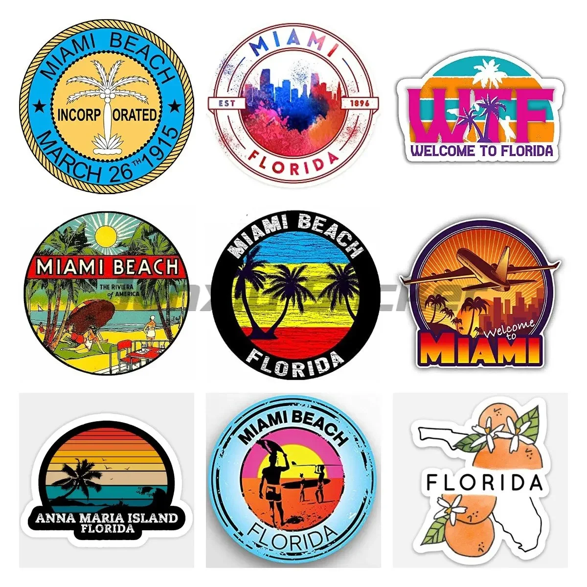 Стайлинг автомобиля флаг Майами Флорида городская печать автомобильная