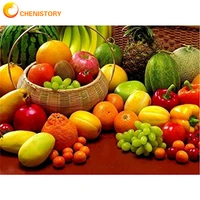 chenistory painting by numbers fruit scenery acrylic oil painting hand painted art gift diy picture kits home decoration crafts