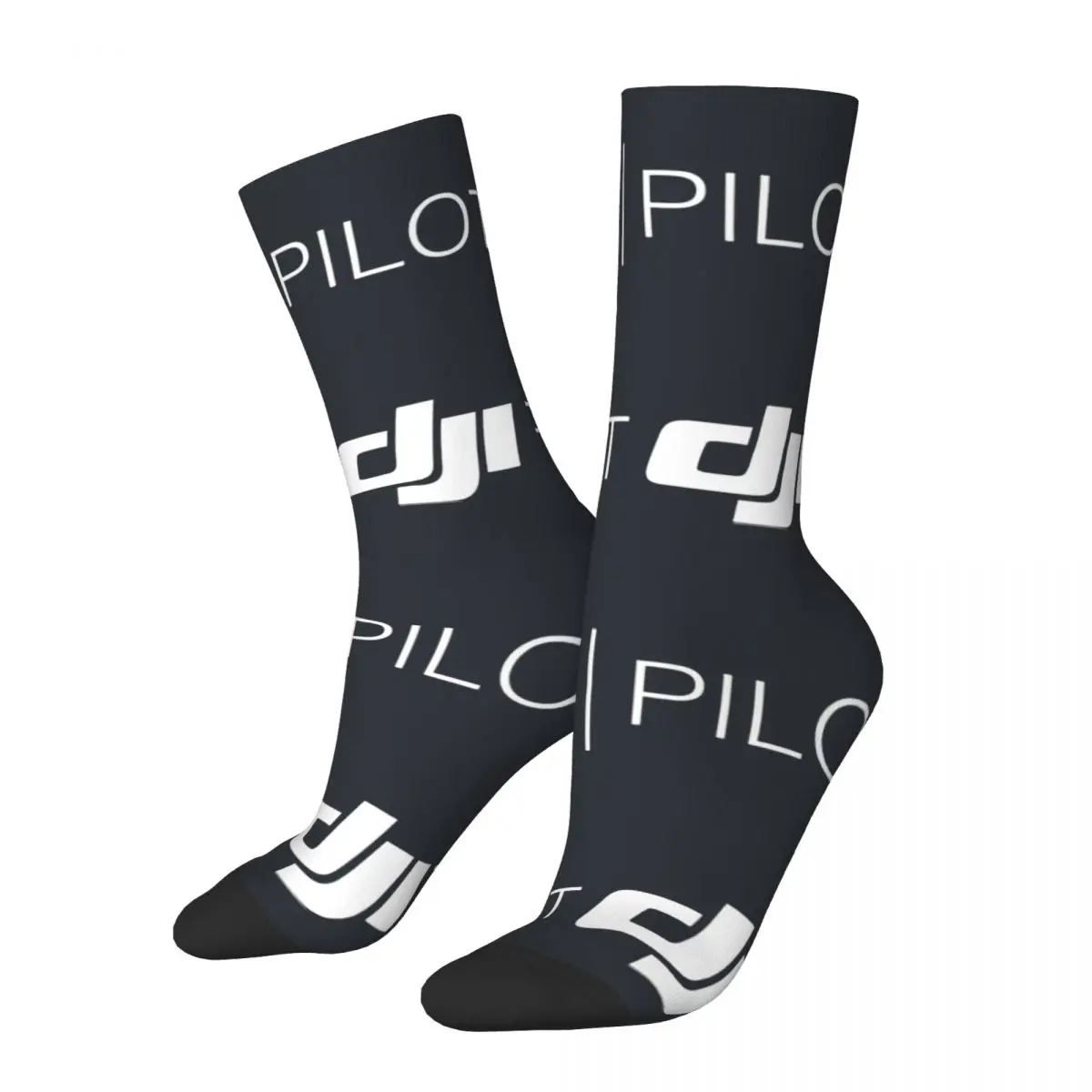 Забавный бестселлер - мужские носки Pilot Merchandise Harajuku DJ Street Style Pattern Crew Sock Gift с принтом