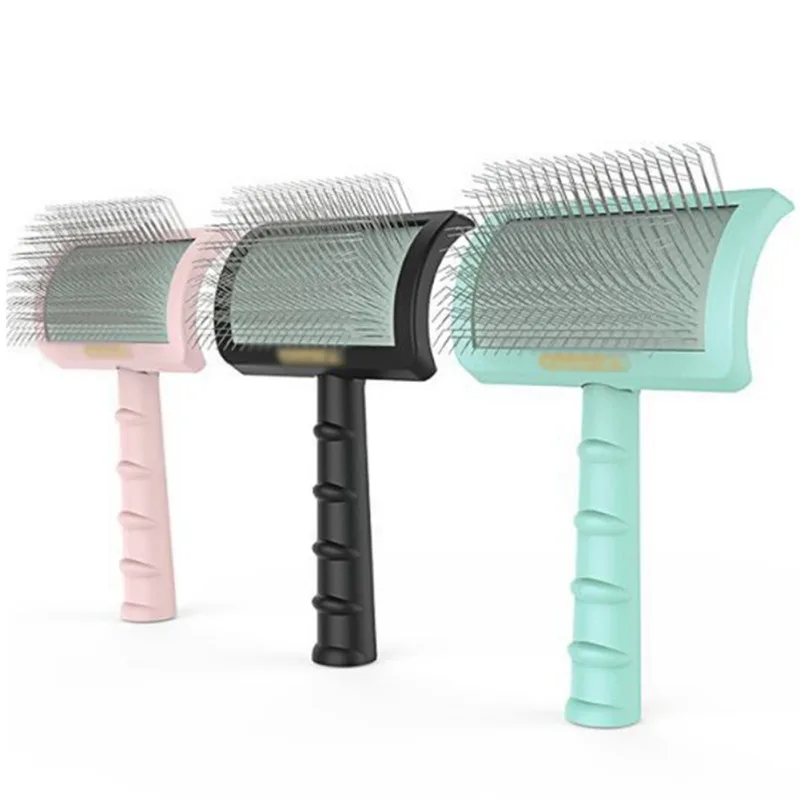 

Pet Grooming Comb For Long Hair Dogs Shedding Hair Remove Needle Brush Slicker Massage Tool Medium Large Dogs Cat Pet Supplies