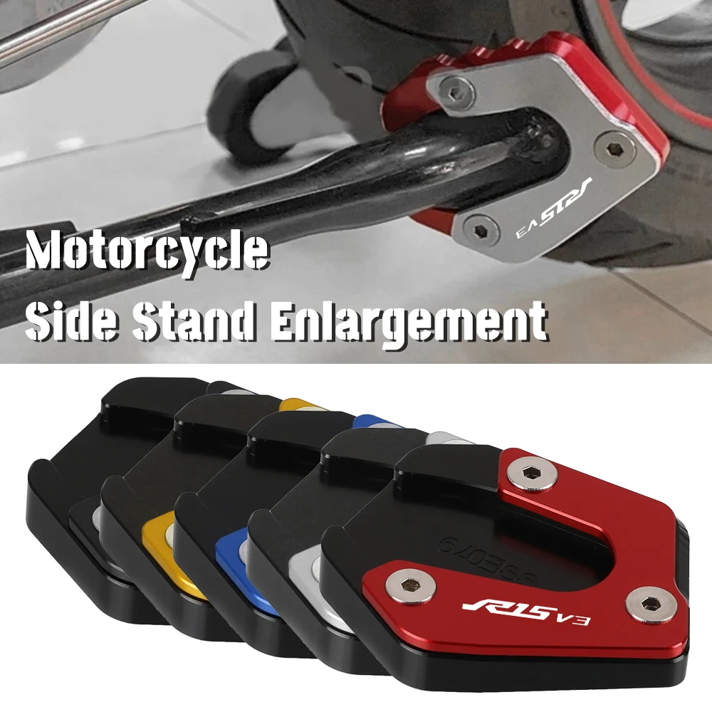 

Motorcycle Side Stand Enlarge For YAMAHA YZF R15 V3 R15V3 2017 2018 2019 2020 Kickstand Side Stand Extension Foot Pad Support