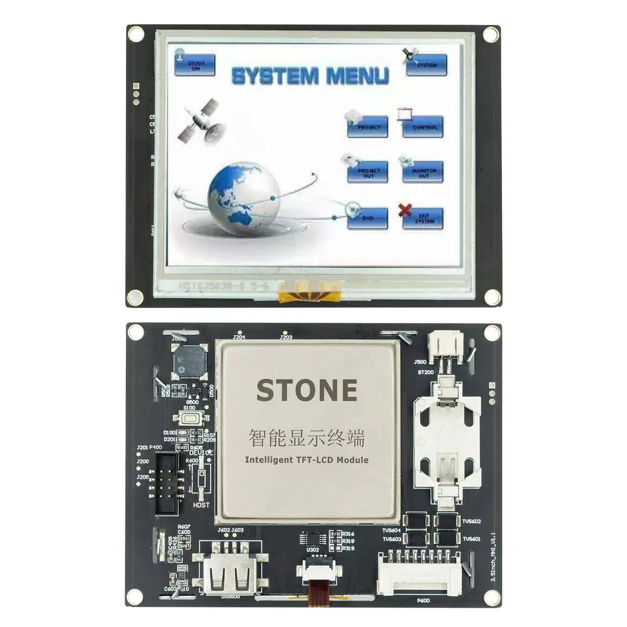Smart HMI 3.5inch TFT LCD module Windows system PC or MacOS PC, or you can also design on website version directly