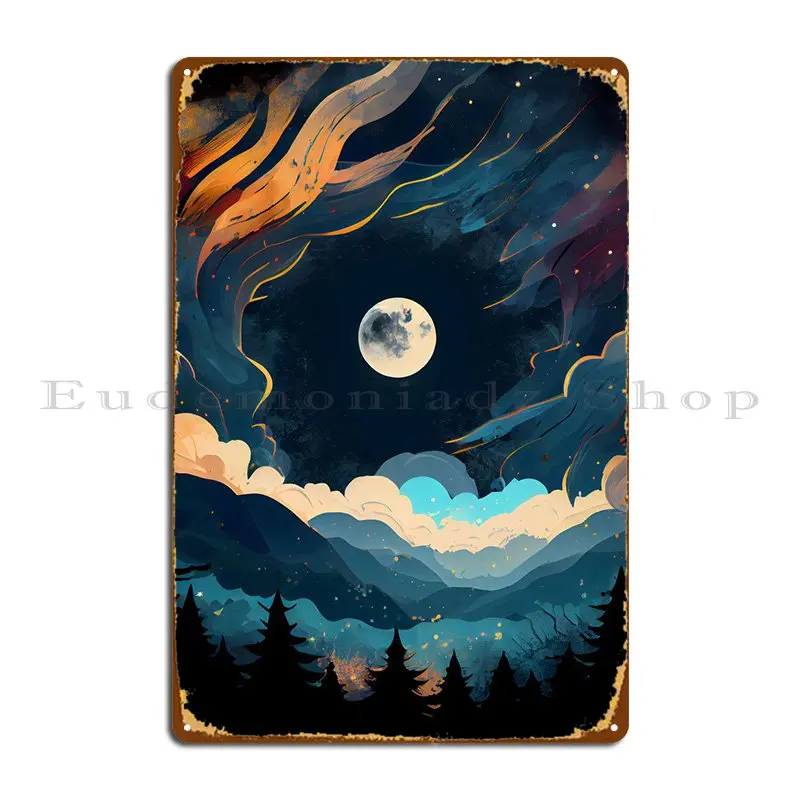 

Мистический навес мечты Металлический Знак Персонализированный Декор стены клубный бар на заказ Настенная роспись жестяной знак плакат