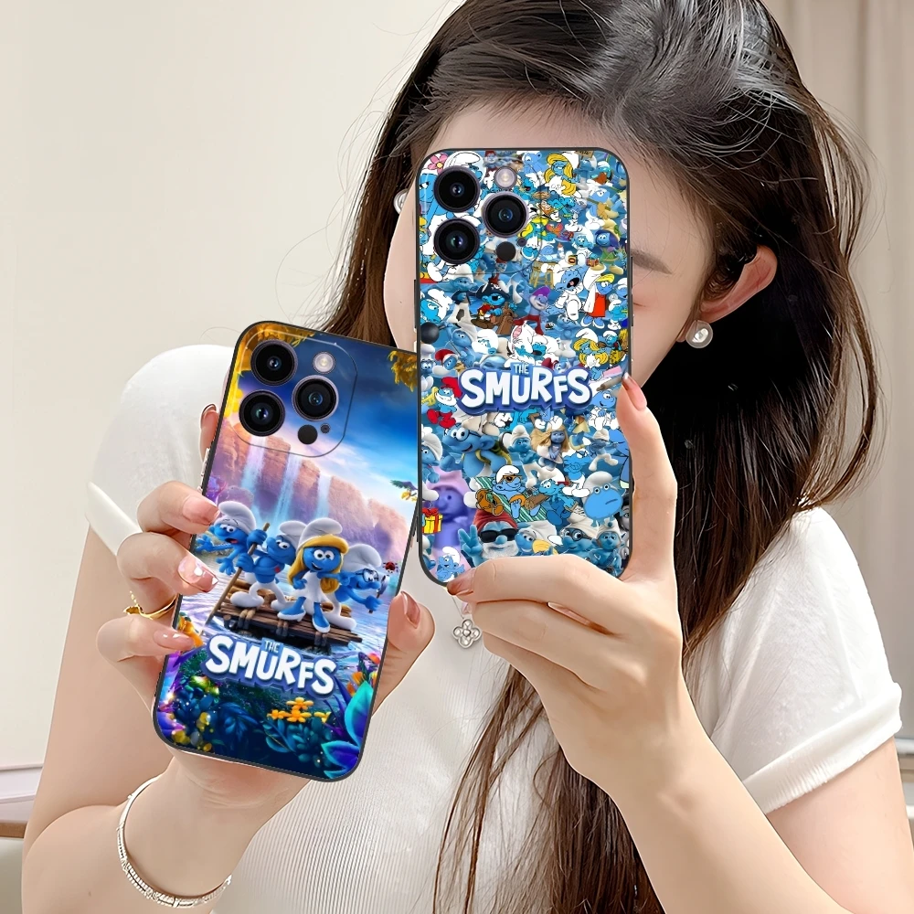 Smurfs Smurfette Smart Чехол для мобильного телефона iPhone 16 15 14 13 12 11 X XR XS 8 7 Pro Max Plus