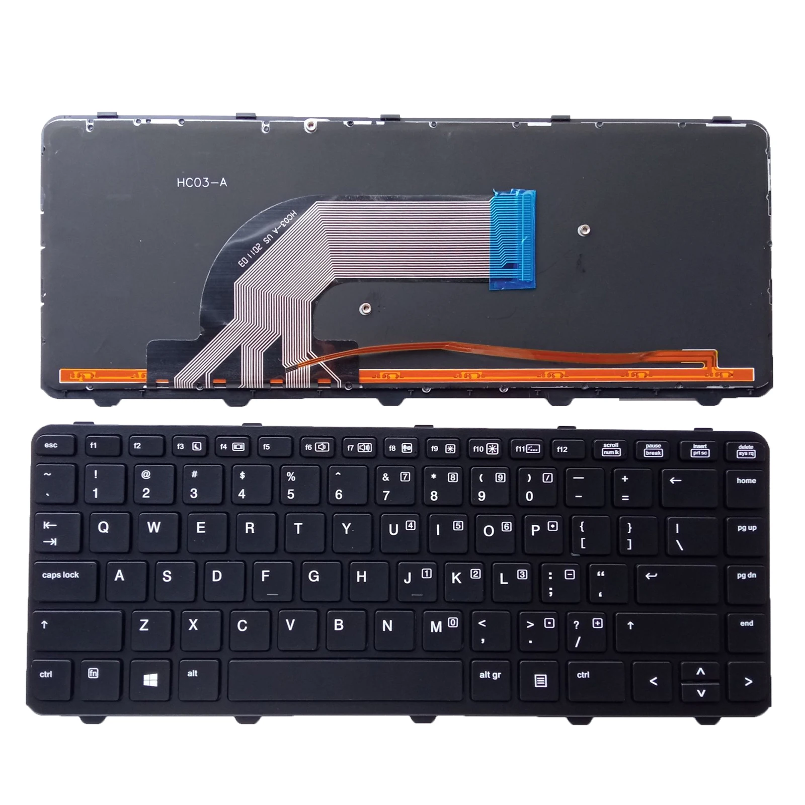 

Клавиатура с подсветкой для ноутбука HP ProBook 430G2 440 G1 G2 445 G1 G2 US