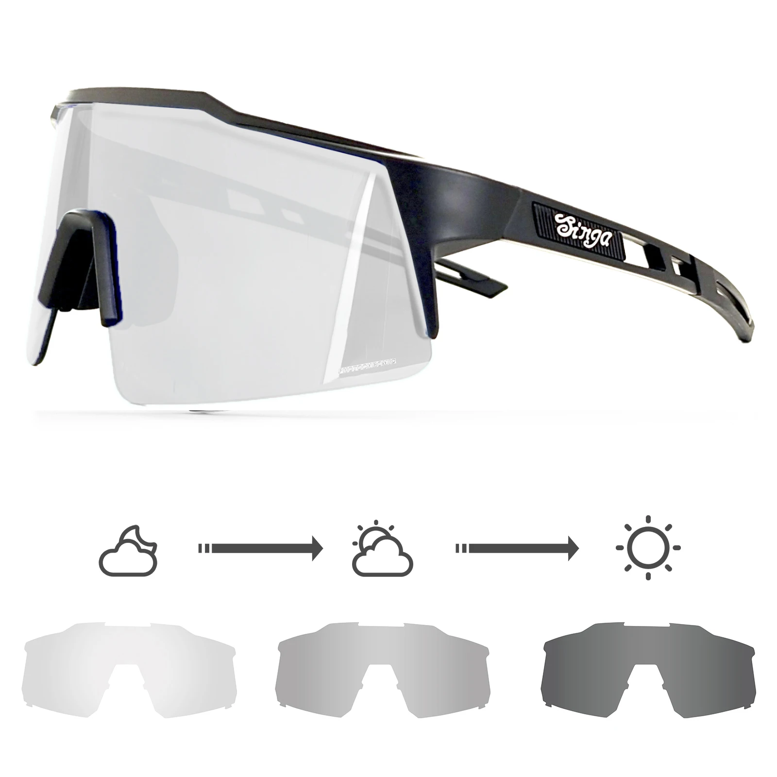 

Photochromic Sunglasses Cycling Sunglasses Outdoor Bike Eyewear Sports Dark Glasses Eyepieces Bicycle Goggles