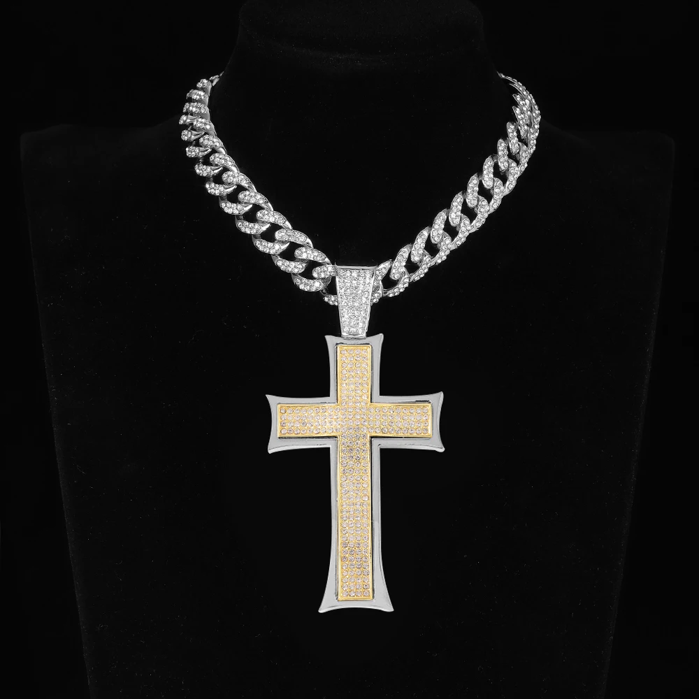 

Ожерелье мужское с кулоном в виде креста, 13 мм