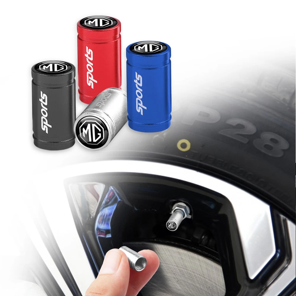 

4pcs Car Tire Valve Cover Cap Dustproof Protect Decoration For MG Logo 7 6 3 MG5 Saloon HS GT eHS 3SW TF3 Xross ZS GS EZS