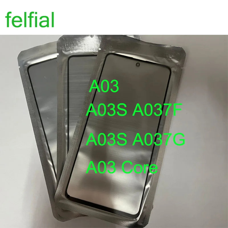 10 шт./партия для Samsung Galaxy A03 Core сенсорный экран передняя панель стеклянная линза