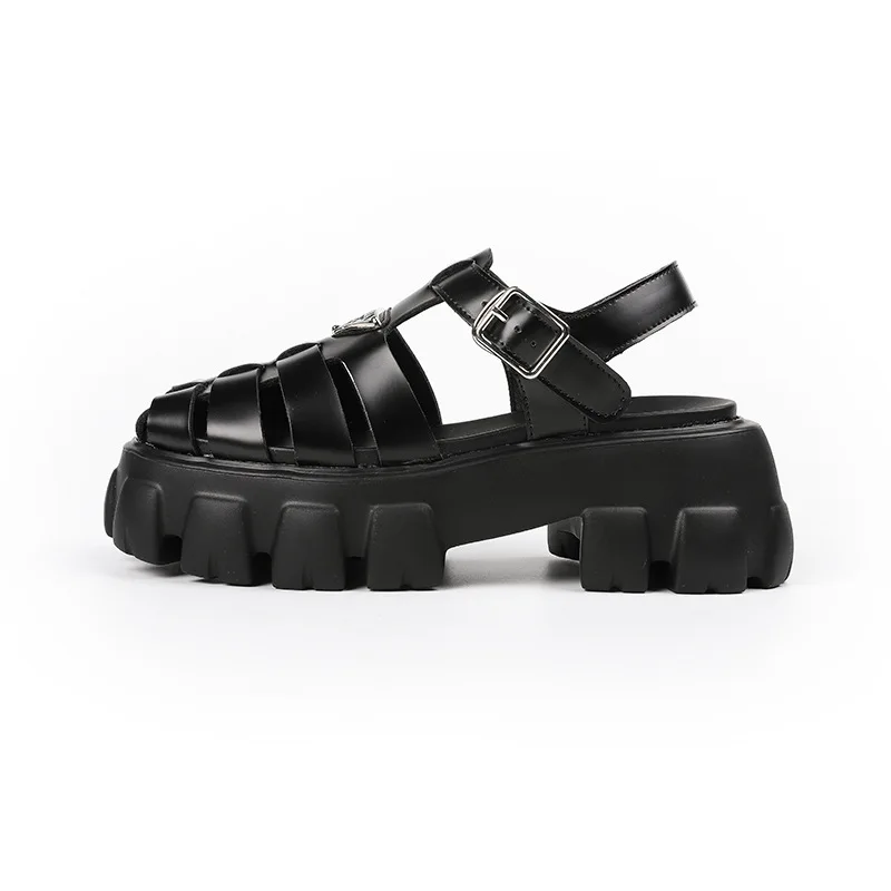 Сандалии-гладиаторы женские на платформе роскошные брендовые дизайнерские