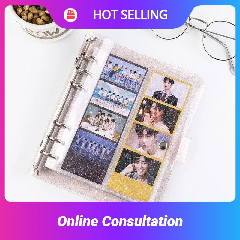 

100 sheet 4 continuous shooting photo album for cards binder photocards holder instax mini film collect book life four cut album