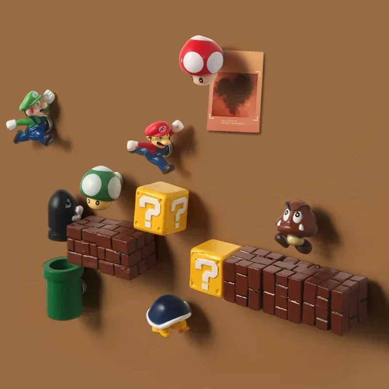 Мультяшный магнит на холодильник наклейка сделай сам креативная милая Kawaii 3D