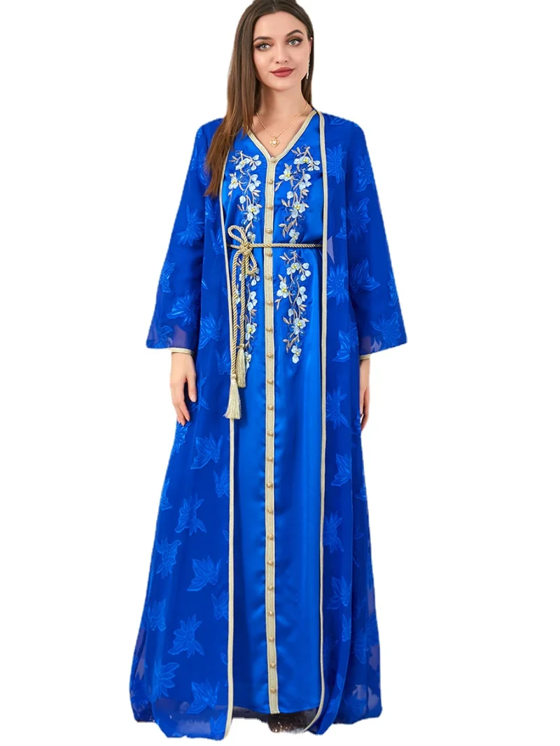 

Abayas for Women Dubai Luxury 2023 Chiffon Boubou Muslim Fashion Dress Caftan Marocain Wedding Party Long Dresses Djellaba Femme