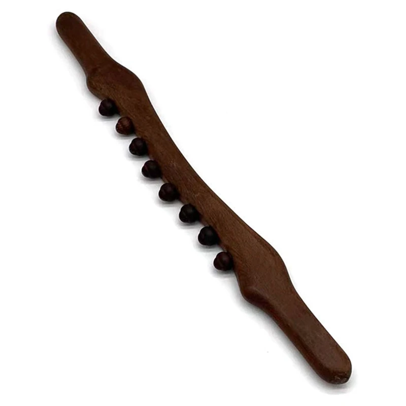 

8 Beads Guasha Scraping Stick Wooden Massage Tools For Neck And Back Pain Stomach Body Shaping Anticellulite Legs