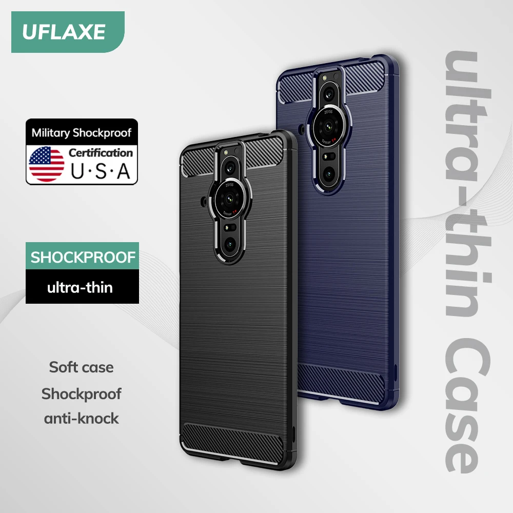 UFLAXE Original Soft Silicone Case for Sony Xperia Pro-I Back Cover Ultra-thin Shockproof Casing