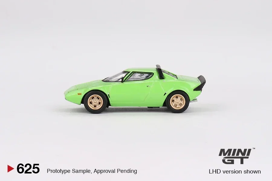 MINI GT 1:64 Lancia Stratos HF Stradale Verde Chiaro Green Коллекция литых моделей автомобилей Миниатюра