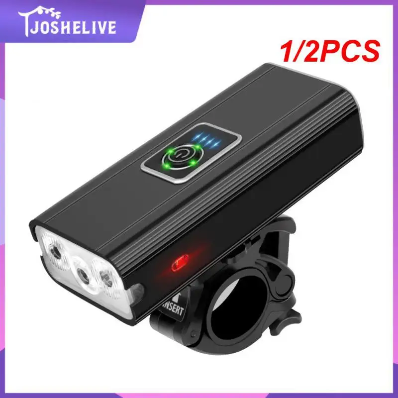 

1/2PCS LED Light Front 4800mAh USB Rechargeable MTB Bike Lamp 2500 Lumen Bike Headlight Cycling Flashlight Bike