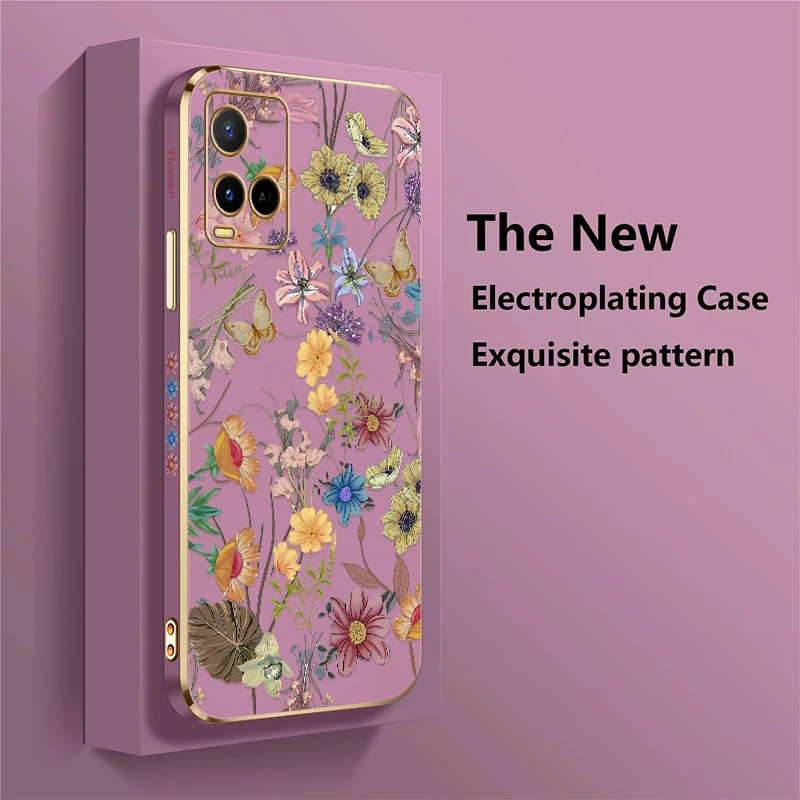 Чехол для Vivo V19 V17 Россия V15 Pro V11i V11 V9 V5S V5 Lite V7 Plus с красивыми разноцветными цветами