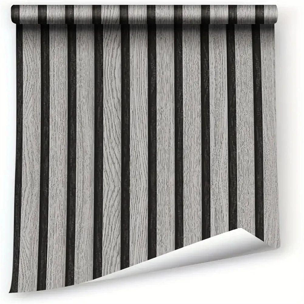 Большой рулон фона для украшения дома обои стола шкафа деревянные полосы