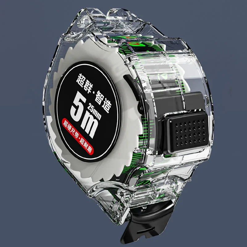 Высокоточная рулетка 3 м/10 м самоблокирующаяся флуоресцентная стальная Лазерная