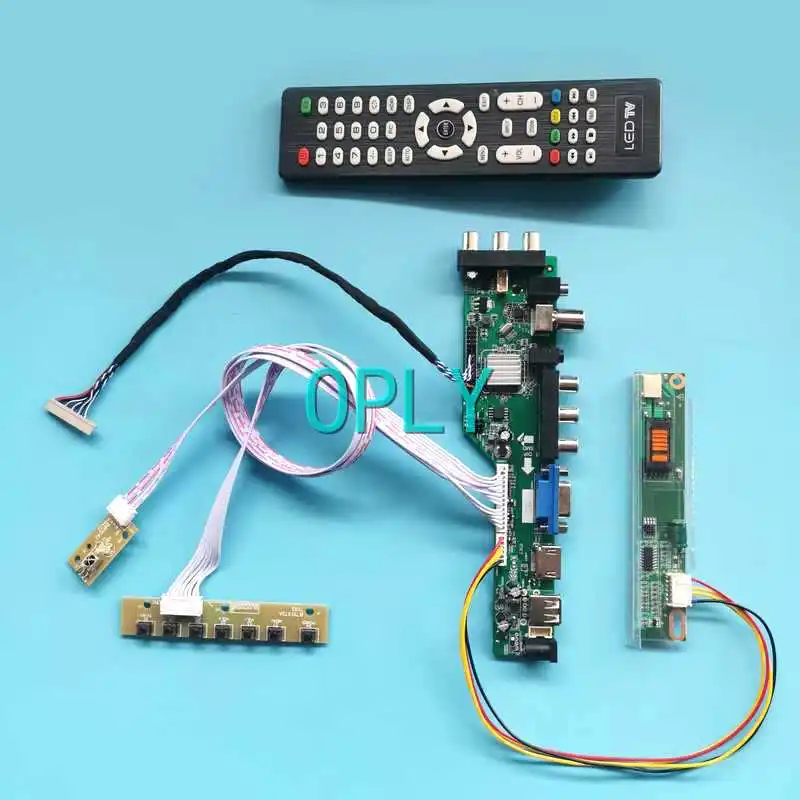 

DVB Digital Controller Board For HV121WX4 LP121WX1 LTD121EXVV 1-CCFL 12.1" 1280*800 USB HDMI-Compatible VGA AV RF Kit LVDS-20Pin