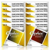 naomi 5sets orphee classical guitar strings clear nylon core silver plated wound hardnormal tension 028 043028 045 qc series