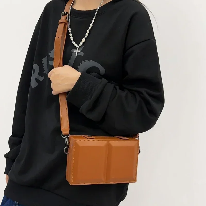 Мужская сумка через плечо из ПУ кожи 2024