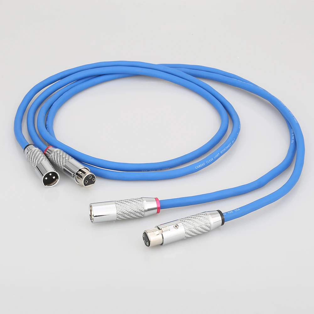 

A23 CARDAS Clear Light XLR Balanced Cable Carbon Fiber 3pin XLR plug Amplifier CD DVD player Interconnect Audio cable