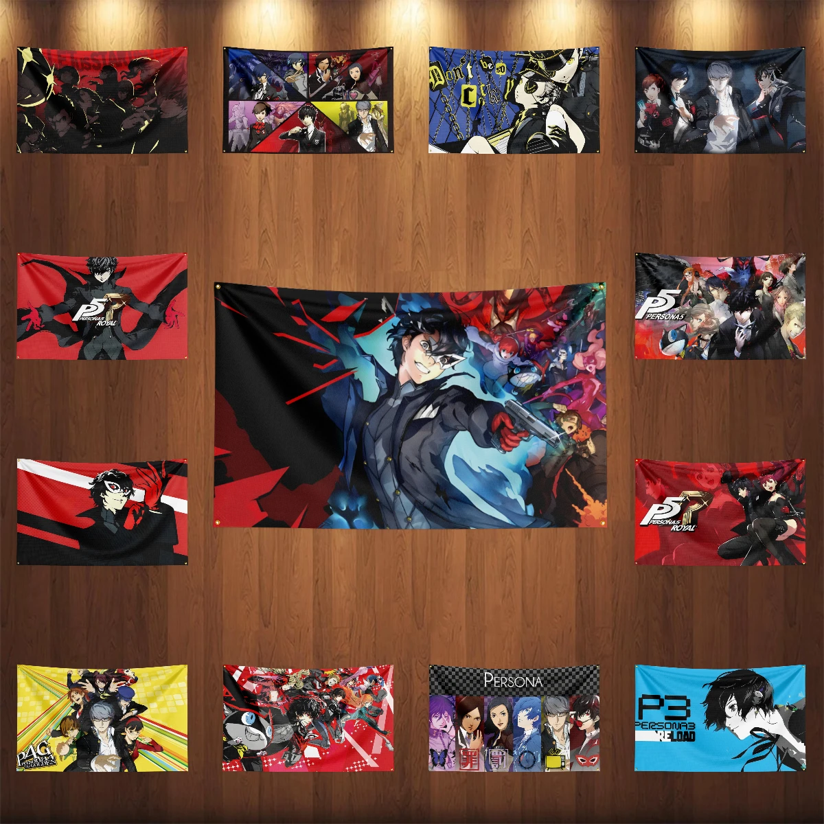 2 × 3 фута 5 футов P-Personas P5R P5X P3 P4 флаг полиэстер цифровая печать игровой гобелен