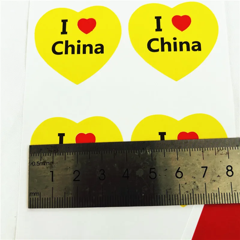 Оптовая продажа смешанные наклейки с китайским национальным флагом 100