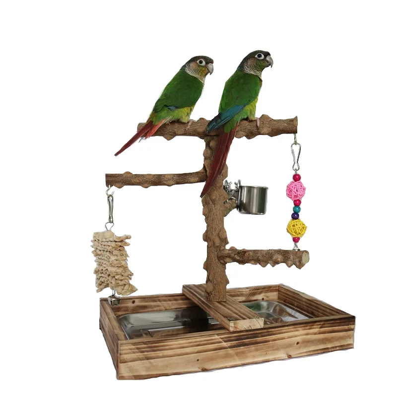 

Solid Wood Pet Parrot Playstand Bird Playground Bird Playpen Bird Gym Ladder Bird Stand Bite Toy Ladder Stand Ladder for Budgie