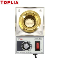toplia tin furnace small adjustable temperature round tin furnace melting tin amount 0 3 2 2kg eh730 eh731 eh732 eh733