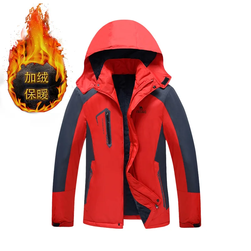 2022newcasual Fleece Thickened Warm Charging Clothes Men's Outdoor Cotton-padded Winter Coat Large Size Casual Work Clothes Tide