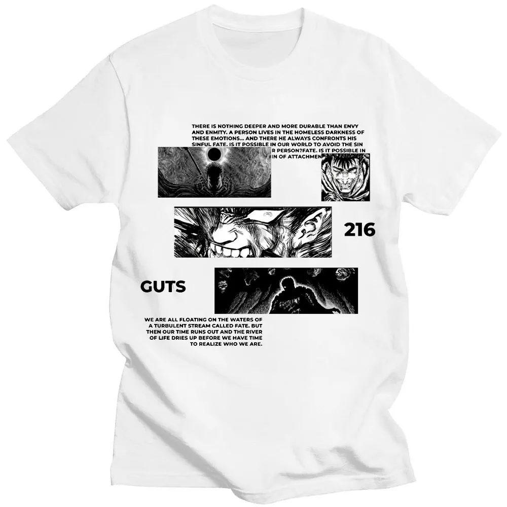 

Anime Berserk Guts T Shirt Manga Swordsman Gatsu Sacrifice Zodd T-shirts Cotton Short Sleeve Tee Shirt Hip Hop T-Shirt Men Tops