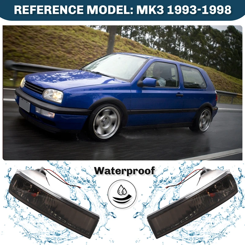 1 комплект противотуманных фар переднего бампера + указатели поворота для Golf Mk3 1993-1998 1HM941778 1HM941777 1HM953155 1HM953156-A51M (art.: 3920d4684ffda) - 3920d4684ffda