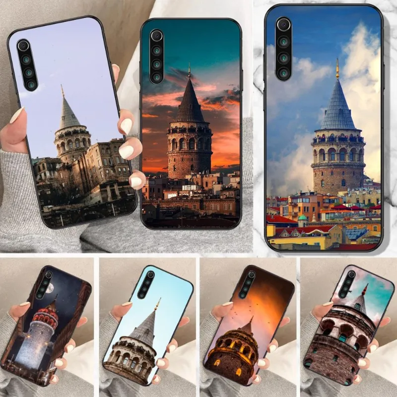 Турецкий Galata Kulesi чехол для телефона Xiaomi Mi 12 12S 12T 11T 10T 9T Lite Pro Ultra Poco F3 F4 X4 GT мягкий черный чехол для телефона