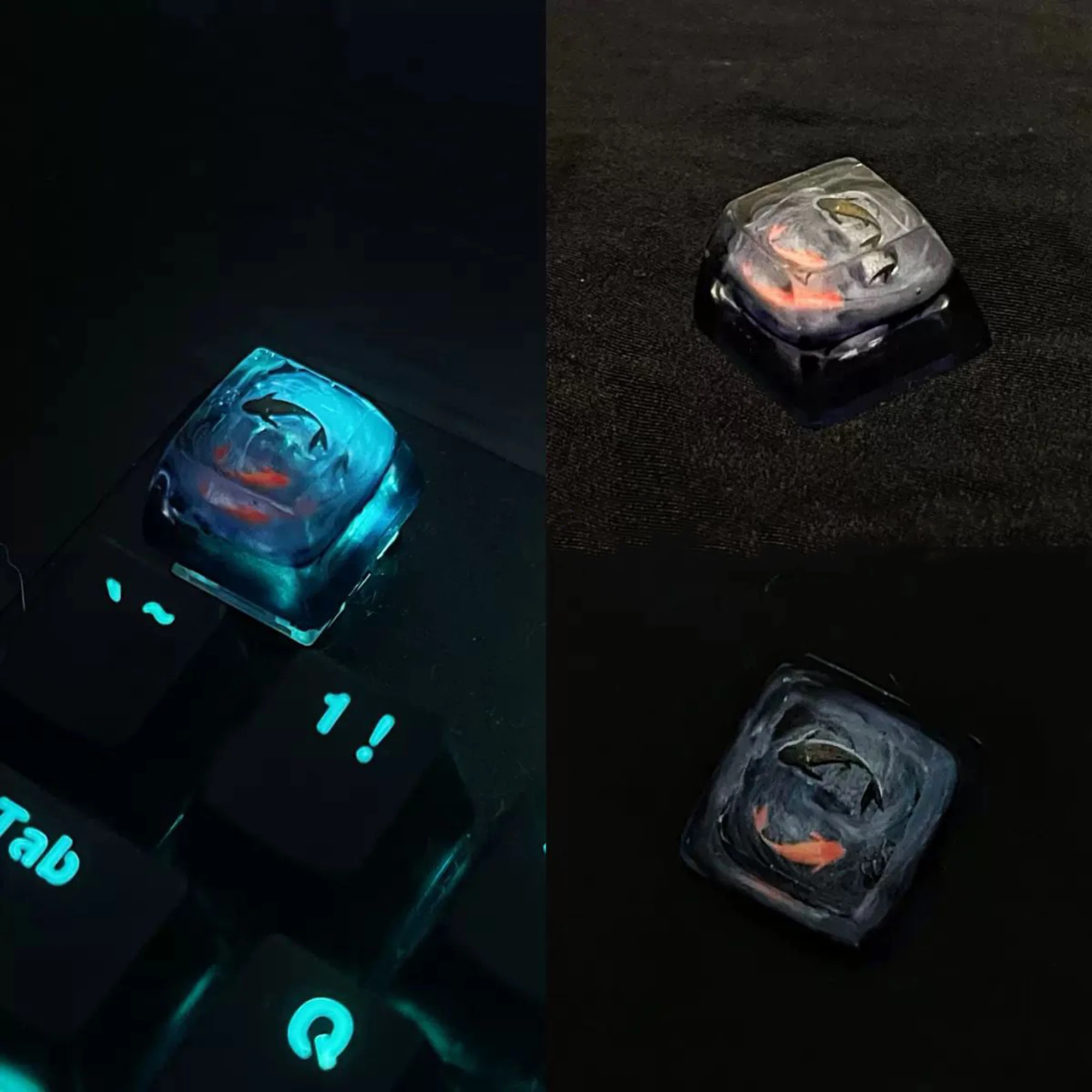 Новинка декоративные колпачки для клавиатуры lucky koi блестящая оригинальная