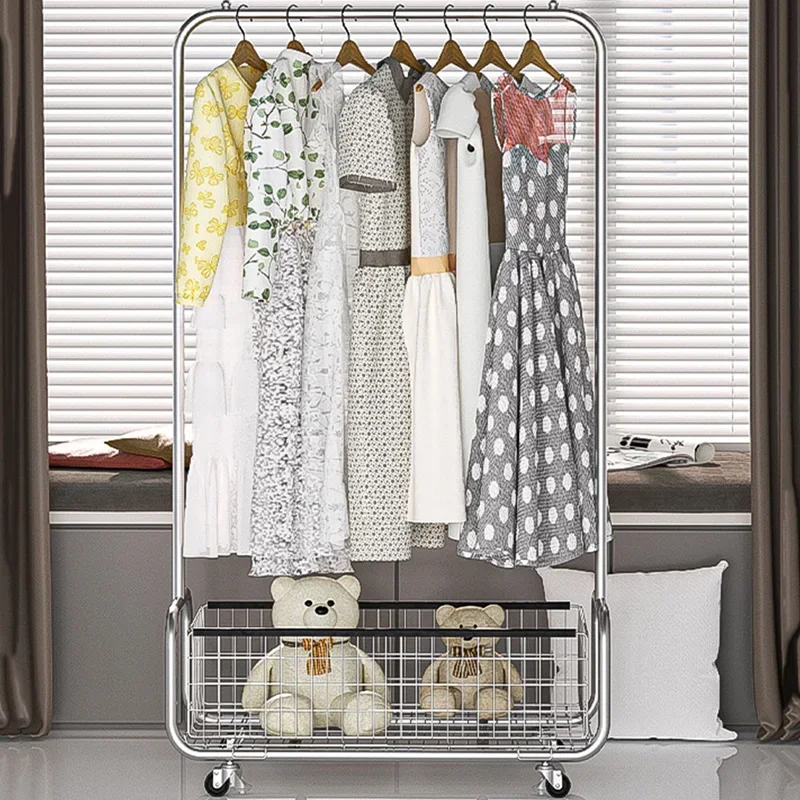 

Standing Hanger Clothes Rack Metal Balcony Bedroom Single Pole Coat Rack Storage Clothing Perchero De Pie Entrance Furniture