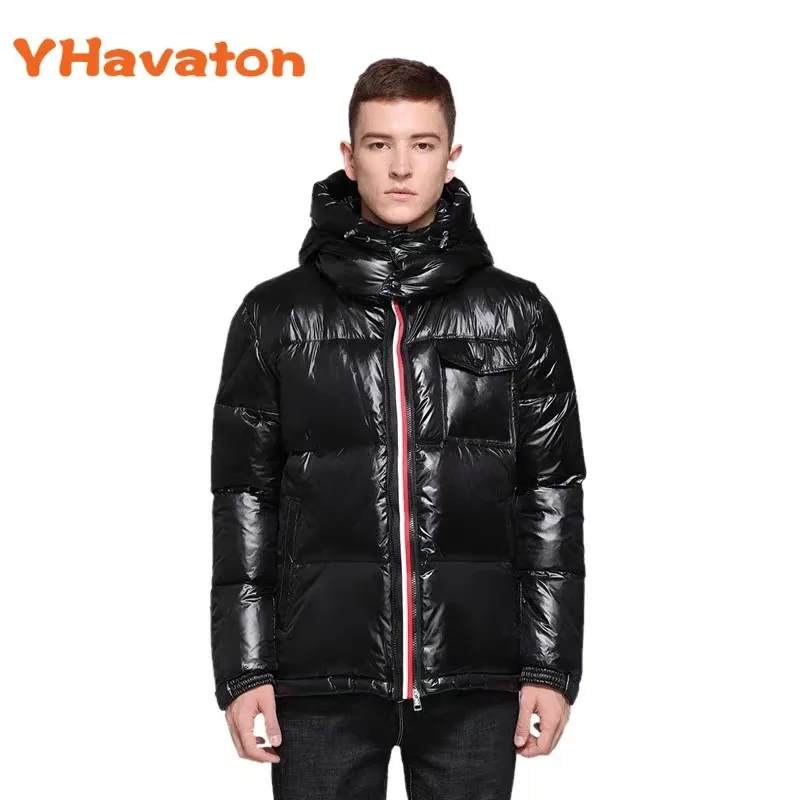 Quality Brand Men Down Jacket High Quality Thick Warm Solid Color Hooded Coats Fashion Casual Luxury Brand Down Jackets Male
