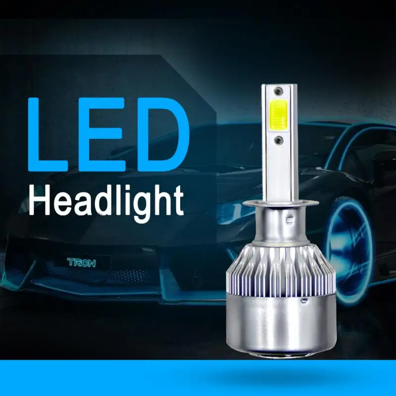 

C6 H1 H3 H4 H7 LED Bulb Car Headlight H11 H13 9004 9005 9006 9007 6000K 72W 12V 24V Lamps Auto Headlamps Fog Lights Bulbs Parts