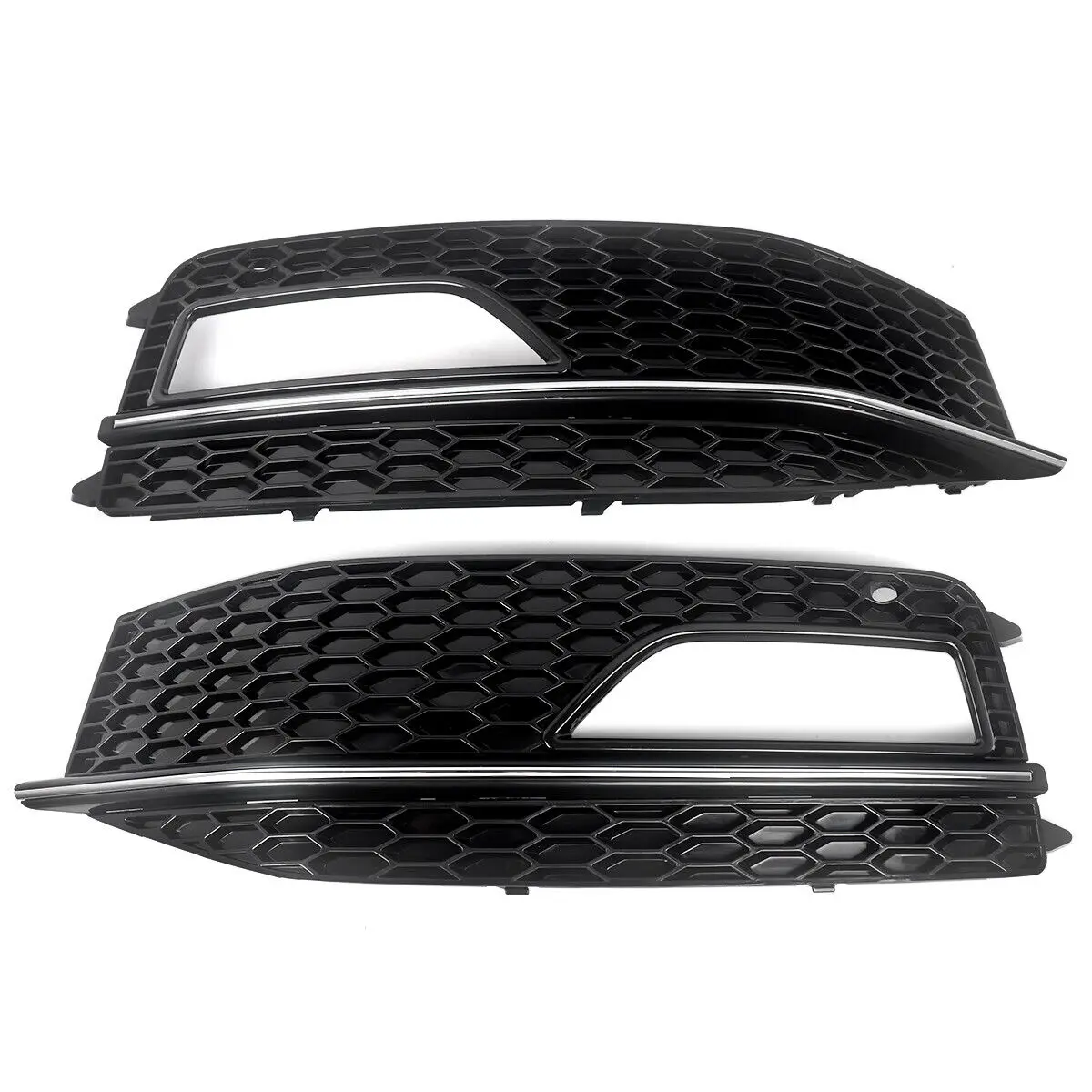 

8К 0807681 Хром для Audi A4 B8 B8.5 S-Line S4 2012 2013 2014 2015, крышка противотуманной фары в стиле RS4, сотовый передний бампер, нижняя решетка