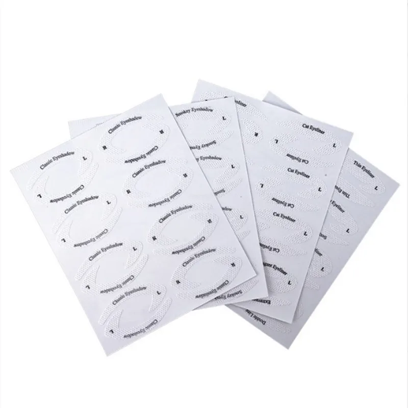 

4 листа, макияжные трафареты для глаз, подводка для глаз, формирующий шаблон, инструменты для бровей, тени для век, макияж, шаблон, инструмент ...