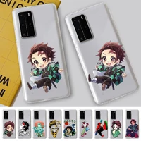 bandai kamado tanjirou phone case for samsung s20 ultra s30 for redmi 8 for xiaomi note10 for huawei y6 y5 cover