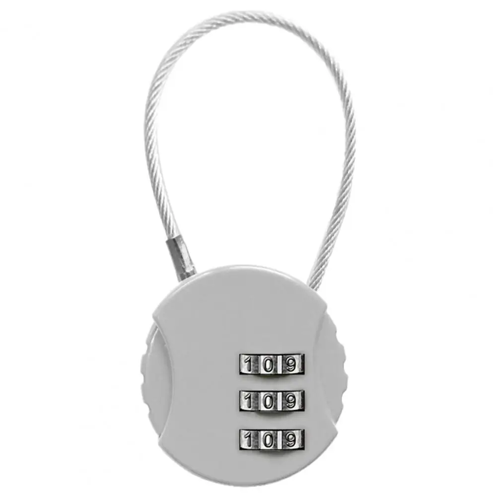 

3-значный замок с кодом для защиты от кражи, мини-замок для путешествий, рюкзак, шкафчик с кодом