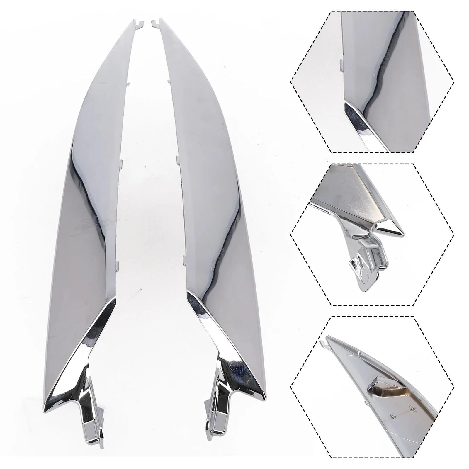 2x хромированная решетка переднего капота автомобиля накладка на фару