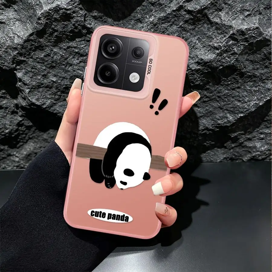 Фото Чехол для Xiaomi Poco C51 X3 Pro F3 GT F4 C50 X5 X3 NFC, задняя крышка для телефона, милый чехол с изображением панды №5