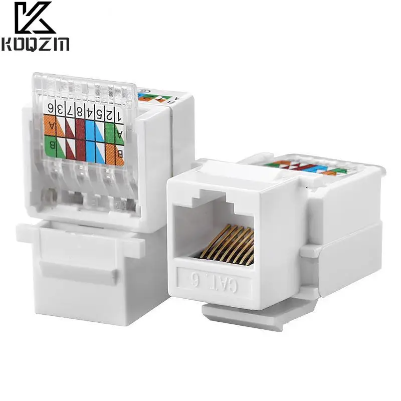 

1 шт. RJ45 Cat6 гнездовой разъем адаптер Интернет сетевой Lan кабель