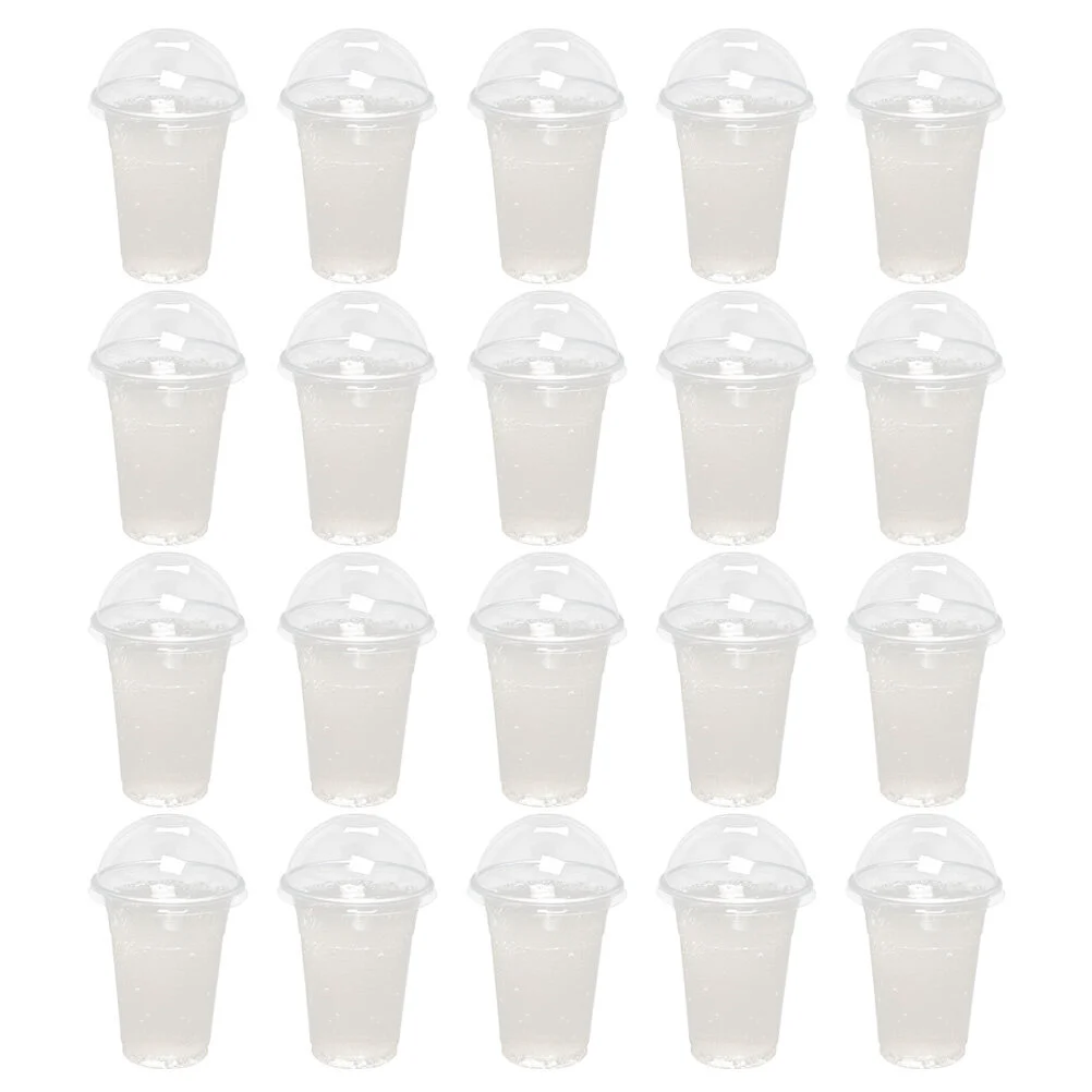 

30 комплектов чашек для сока для напитков, прозрачный пластиковый десерт, дизайнерский портативный многофункциональный дорожный контейнер из АБС-пластика для холодных фруктов