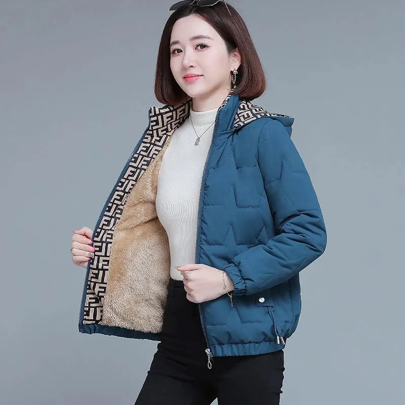 Новинка 2024 бархатные пуховики пуховик женская зимняя верхняя одежда модная